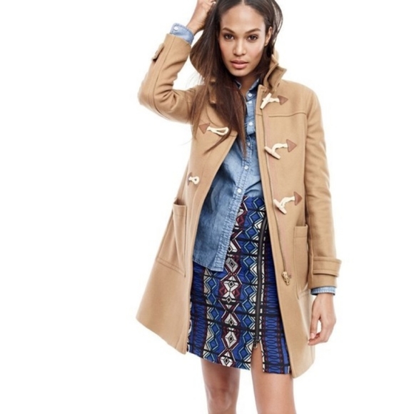 J. Crew Zip Windowpane Blue Jacquared Mini Skirt - Picture 3 of 8